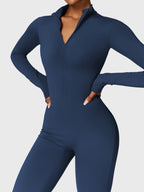 Yeoreo Belle Fleece jumpsuit met lange mouwen en rits