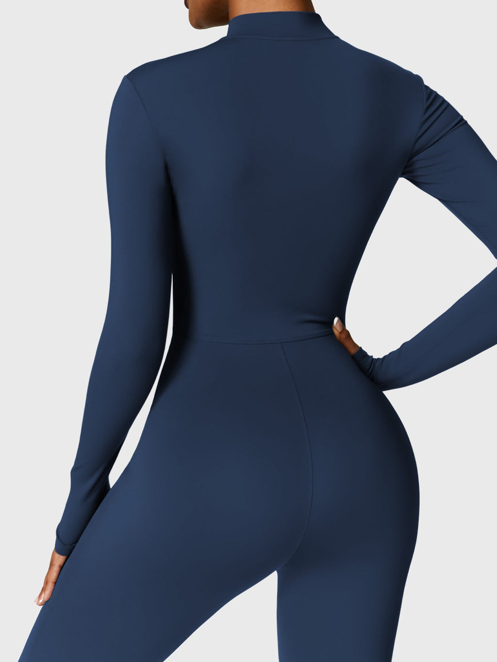 Yeoreo Belle Fleece jumpsuit met lange mouwen en rits