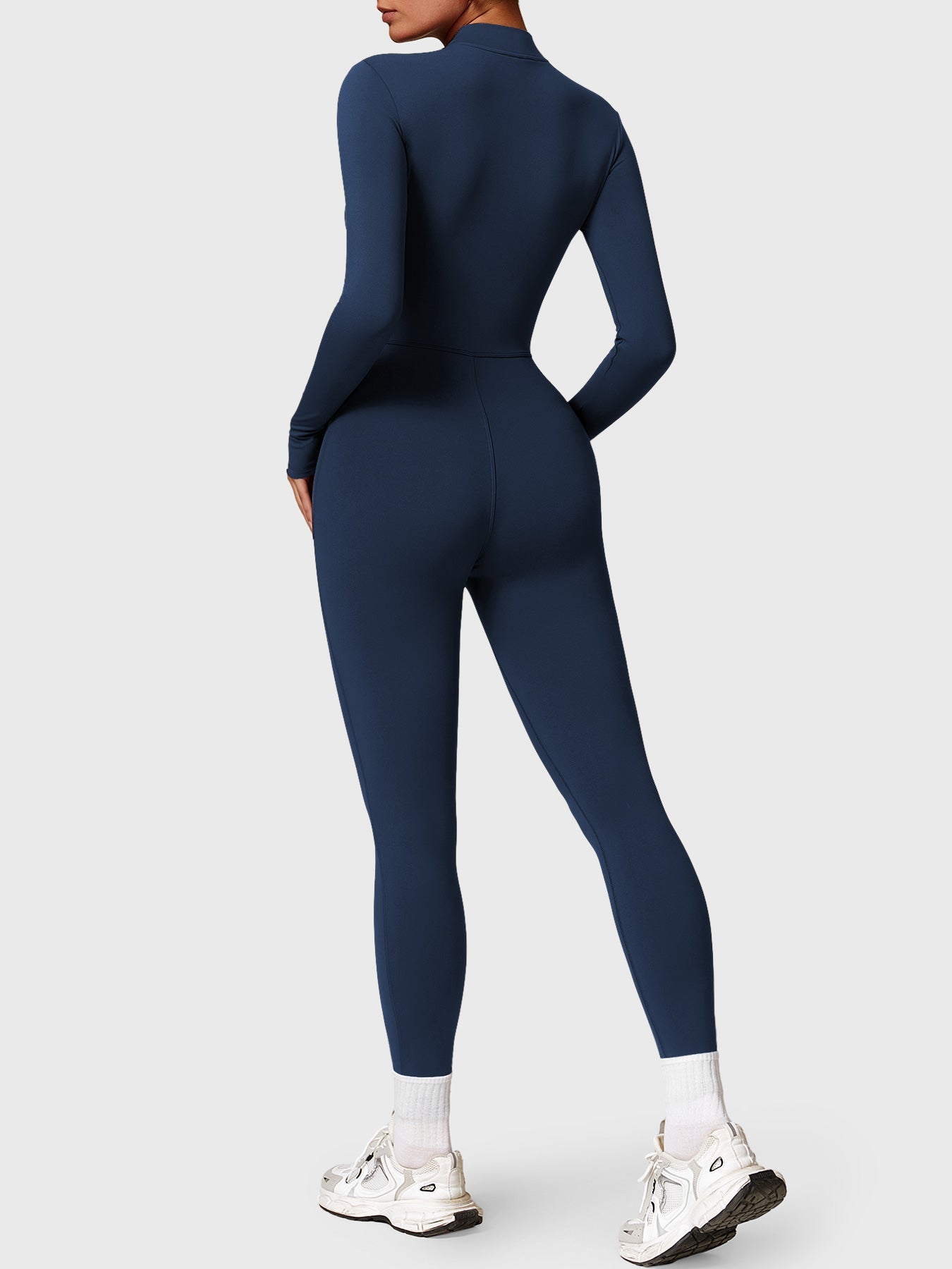 Yeoreo Belle Fleece jumpsuit met lange mouwen en rits