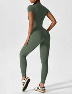 Yeoreo jumpsuit met lange mouwen/korte mouwen en rits