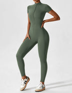 Yeoreo jumpsuit met lange mouwen/korte mouwen en rits