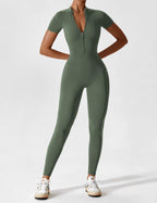 Yeoreo jumpsuit met lange mouwen/korte mouwen en rits