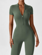 Yeoreo jumpsuit met lange mouwen/korte mouwen en rits
