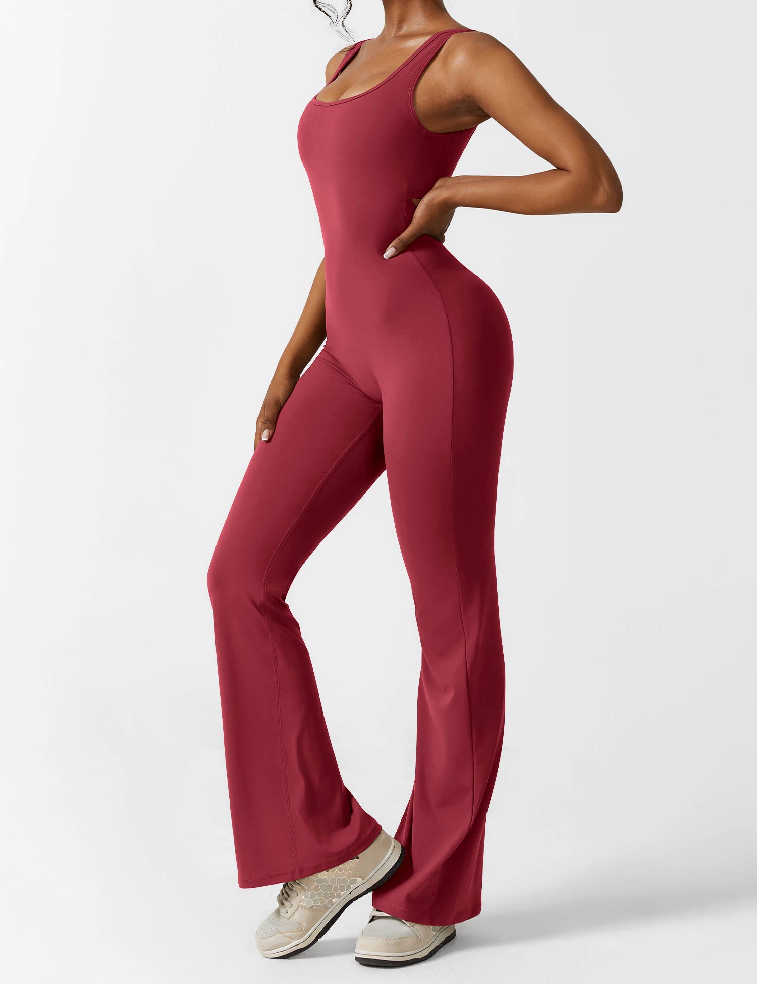 Yeoreo Lizvette uitlopende jumpsuit