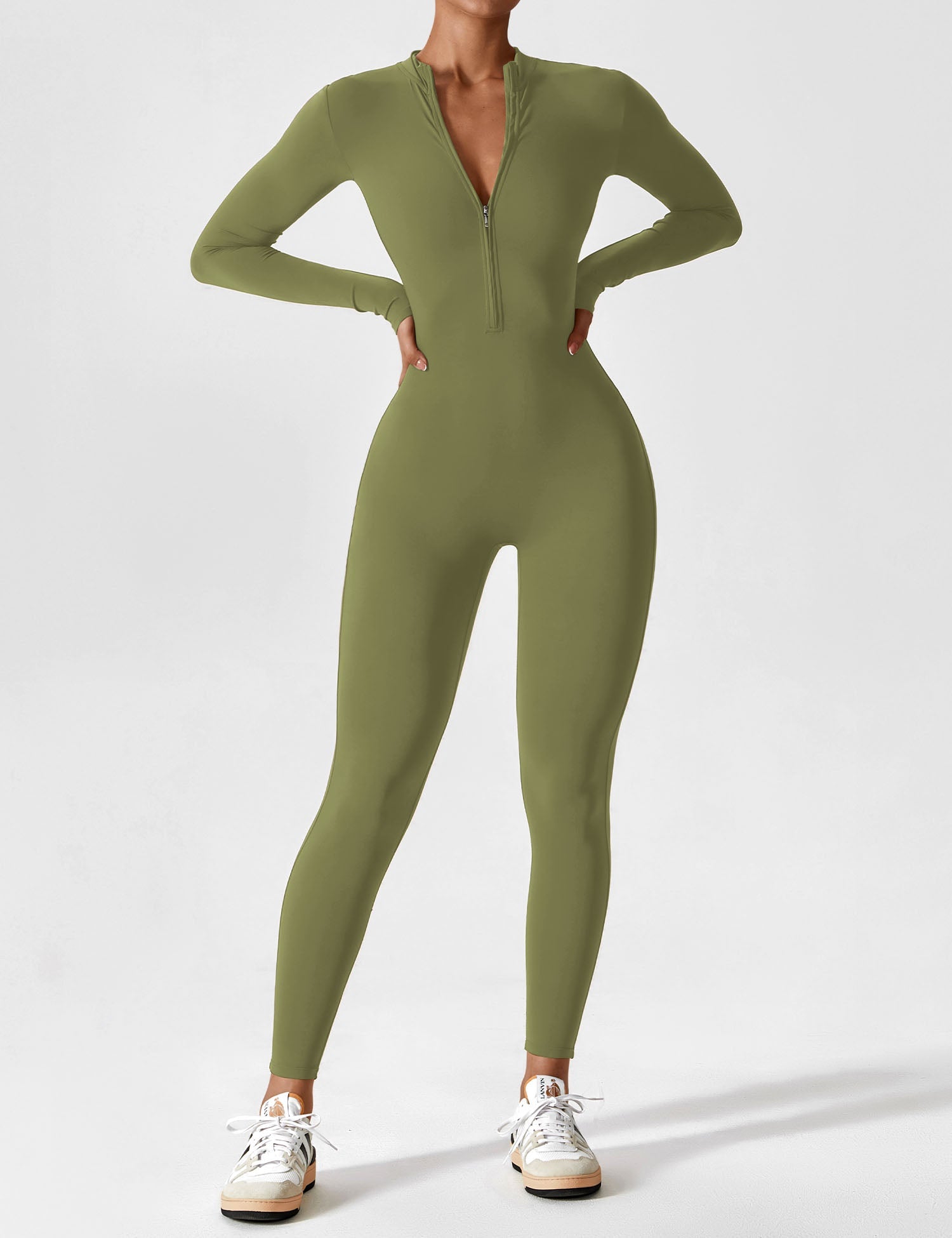 Yeoreo jumpsuit met lange mouwen en rits