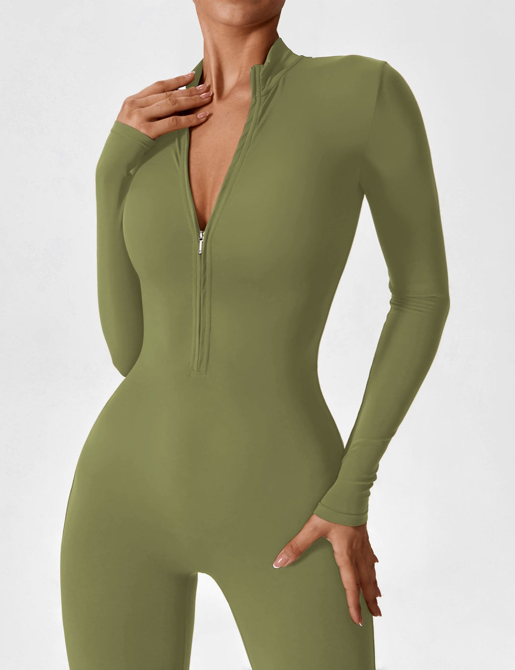 Yeoreo jumpsuit met lange mouwen en rits