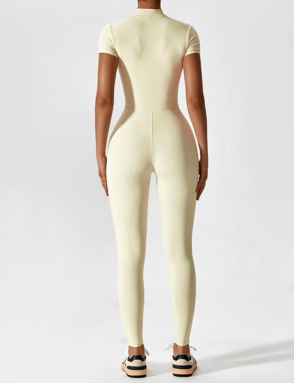 Yeoreo jumpsuit met lange mouwen/korte mouwen en rits
