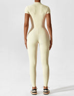 Yeoreo jumpsuit met lange mouwen/korte mouwen en rits