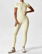 Yeoreo jumpsuit met lange mouwen/korte mouwen en rits