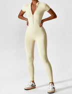 Yeoreo jumpsuit met lange mouwen/korte mouwen en rits