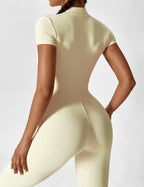 Yeoreo jumpsuit met lange mouwen/korte mouwen en rits