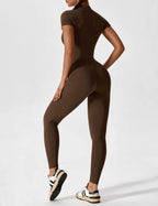 Yeoreo jumpsuit met lange mouwen/korte mouwen en rits
