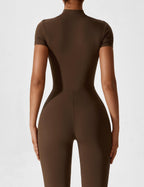 Yeoreo jumpsuit met lange mouwen/korte mouwen en rits